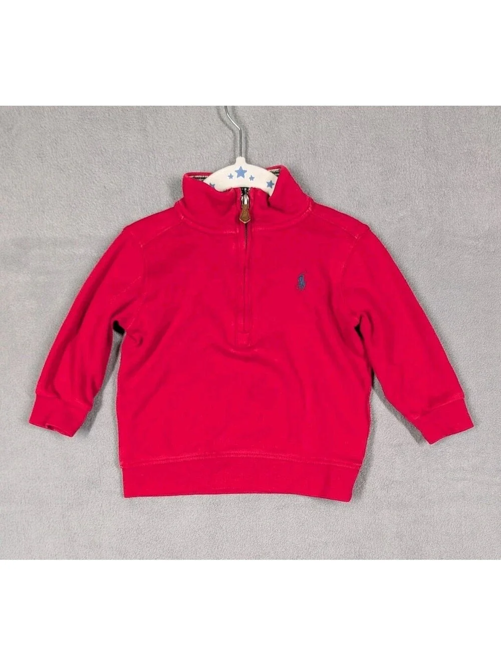 Polo Ralph Lauren Boys 18M Red Blue White 3pc Hoodie Shirt Pullover Clothing Lot